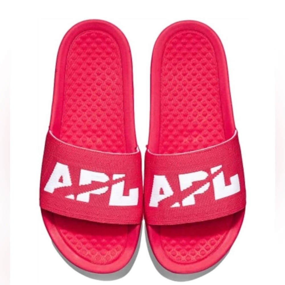 APL Women’s Techloom Slides NIB Color Red/white